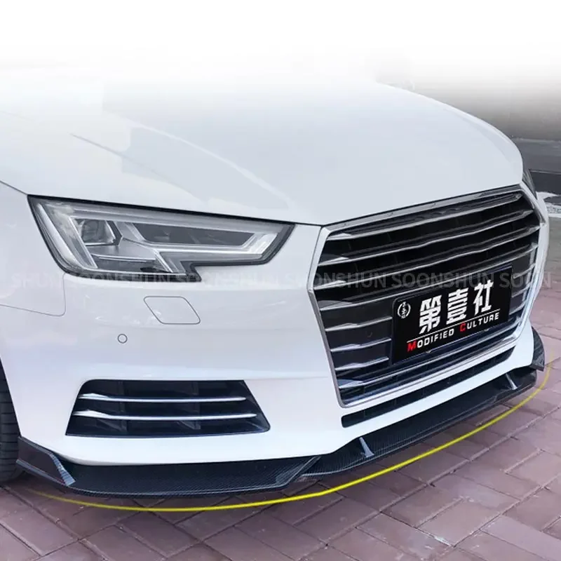 

Car Protection front shovel front bar For Audi A4 B8 2017 2018 2019 Front Spoiler Exterior Accessories