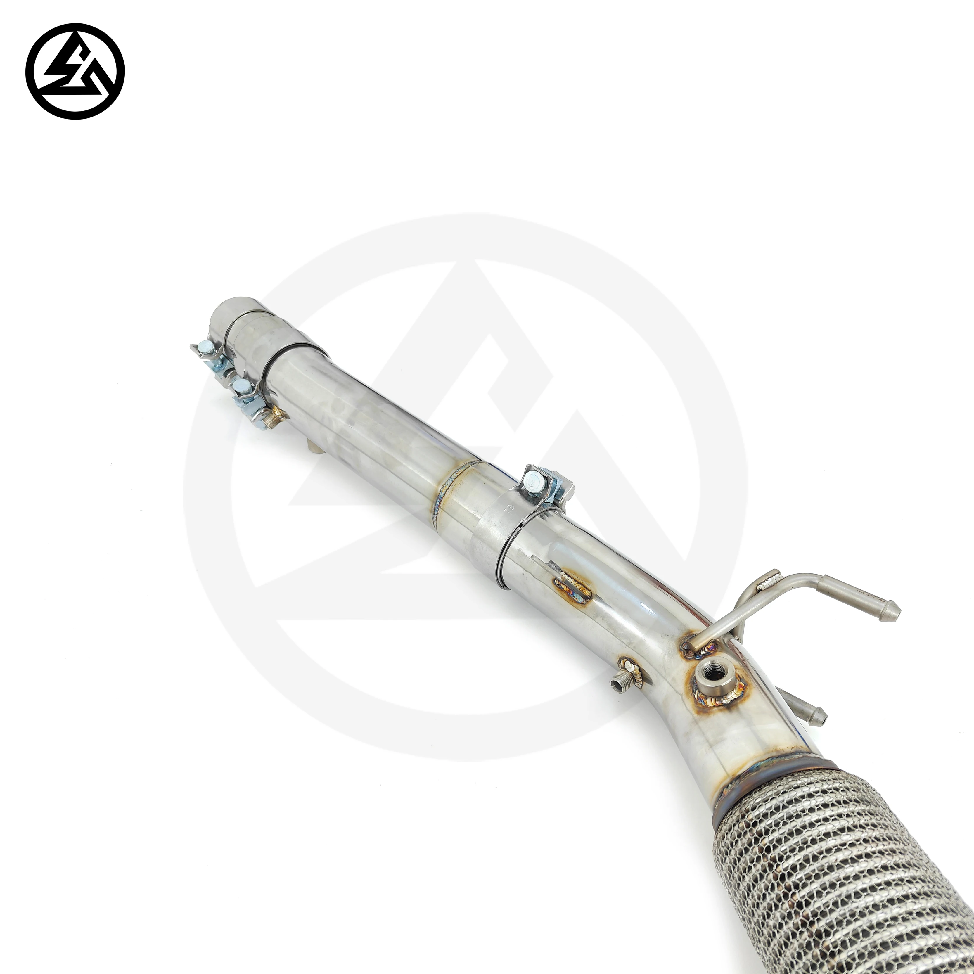 Downpipe für VW GOLF GTI MK8 2.0T 2021–2024. High Flow Exhaust Catted Downpipe