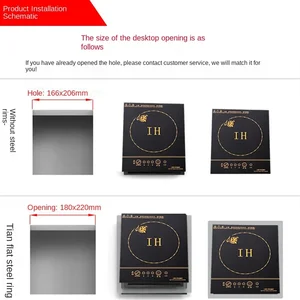 طباخ كهربائي صغير بالحث المغناطيسي ، التحكم في الأسلاك ، وعاء ساخن مدمج ، طباخ شعلة ، وعاء ساخن مقاوم للماء ، غلاية شاي ، طباخ ، موقد ، 800 واط أعلى 6 موقد كهربائي 2 شعلة مبيعات - رقم 3