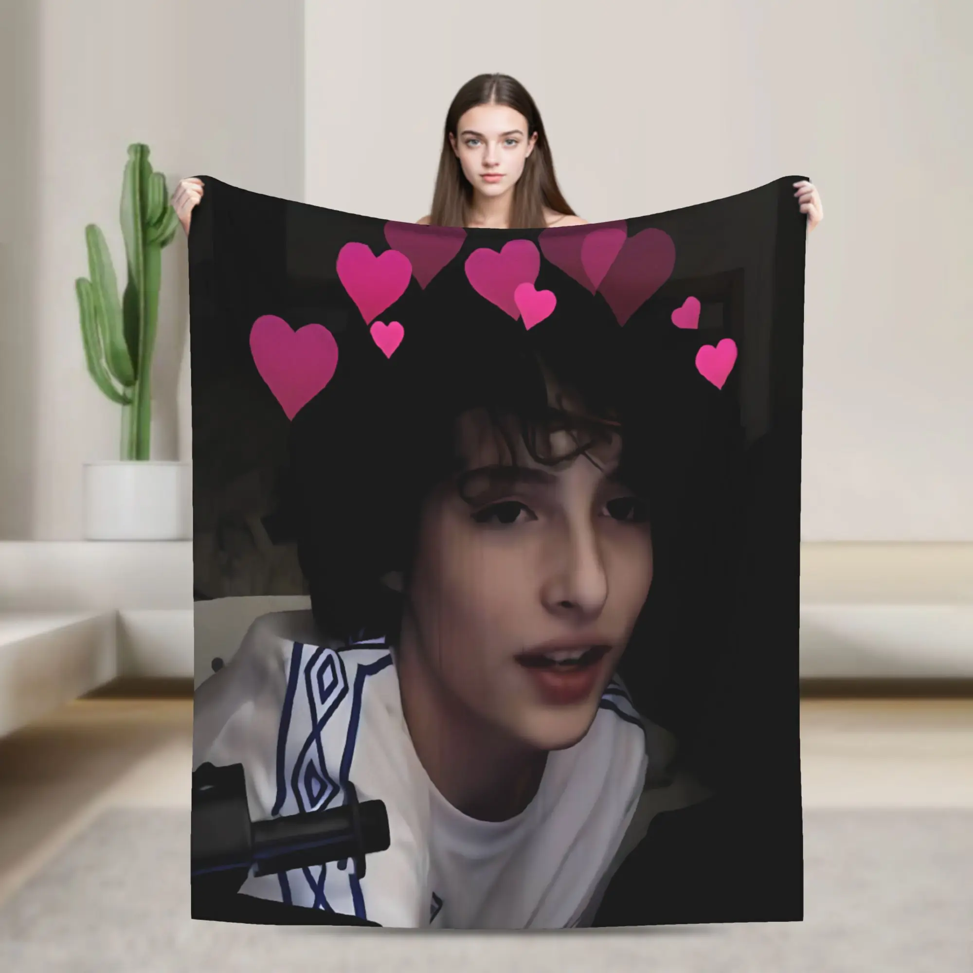 Finn Wolfhard Soft Blanket  Boy Girl Plush Bedding Throws Aesthetic Bedroom Flannel Bedspread Sofa Bed Cover