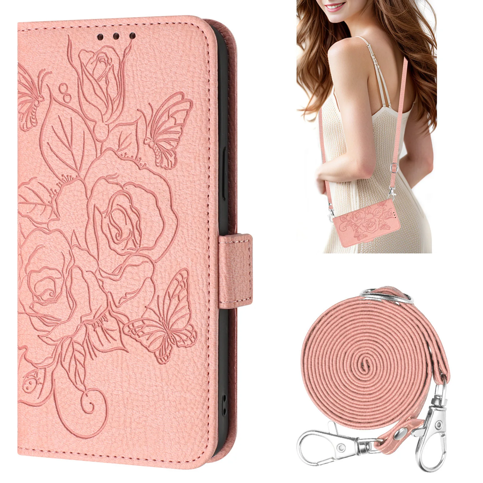 Rose Pattern Crossb…