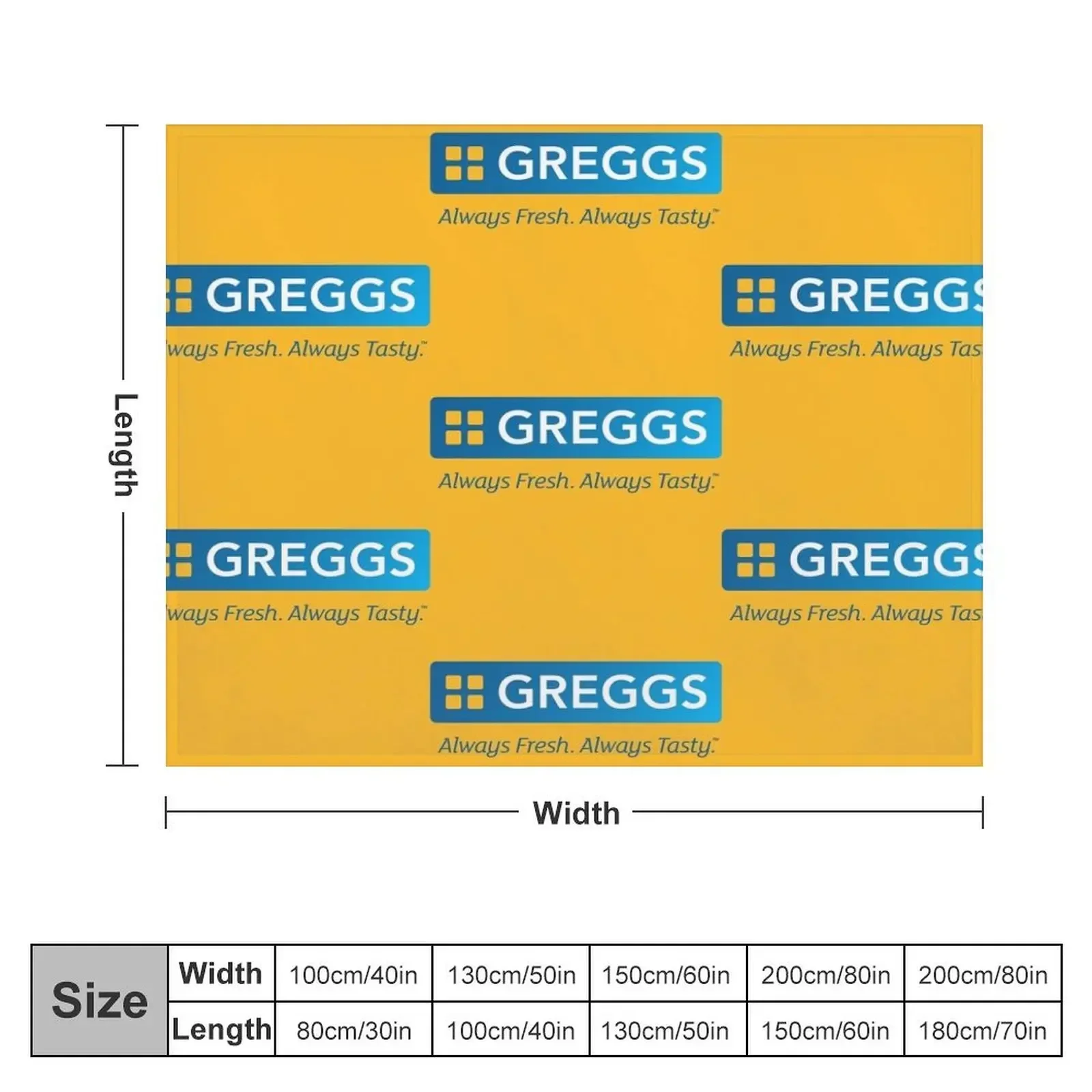 Greggs Resto and Bakery Throw Blanket Soft Plush Plaid Personalized Gift Soft Beds halloween Blankets