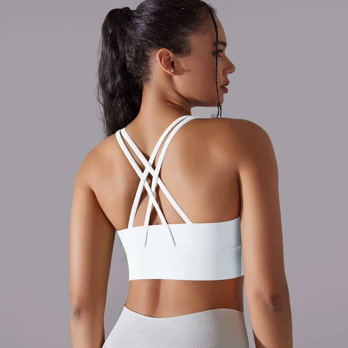 Frauen Yoga BraTank Tops für Fitness Nacktes Gefühl Sport Bh Gym Weste Frauen Leibchen Workout Unterwäsche Sportswear Outfit – Detail 8