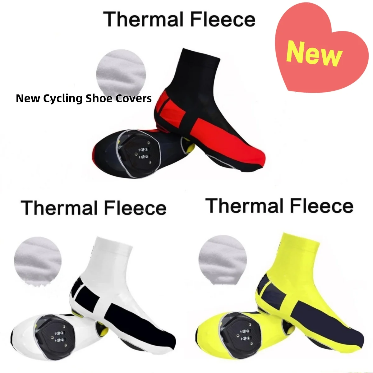 

New Cycling Shoe Covers Fleece Thermal Dustproof Man Woman Overshoes Road Bicycle Bike MTB Winter Cycling Shoe Cover hot sale