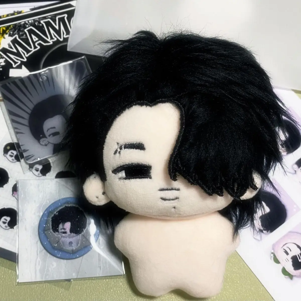 محشوة 10 سنتيمتر الصبي وسيم نيشيمورا ريكي القطن دمية فستان ألعاب من نسيج مخملي لحقيبة الظهر قلادة المفاتيح أو اجتماع هدية #2