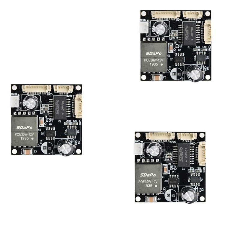 3X SDAPO PM3812AT 2A изолированный промышленный термостойкий Модуль POE 25,5 Вт