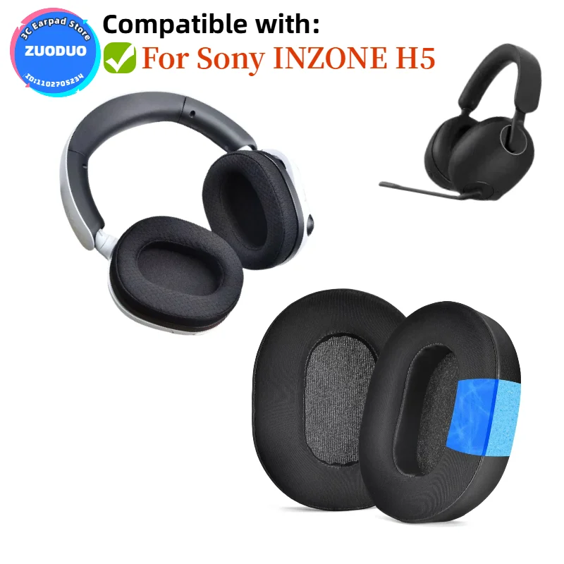 

Replacement Ear Pad for Sony INZONE H5 Headphones Mesh / Ice gel / Leather Earpads Earmuffs Cushion