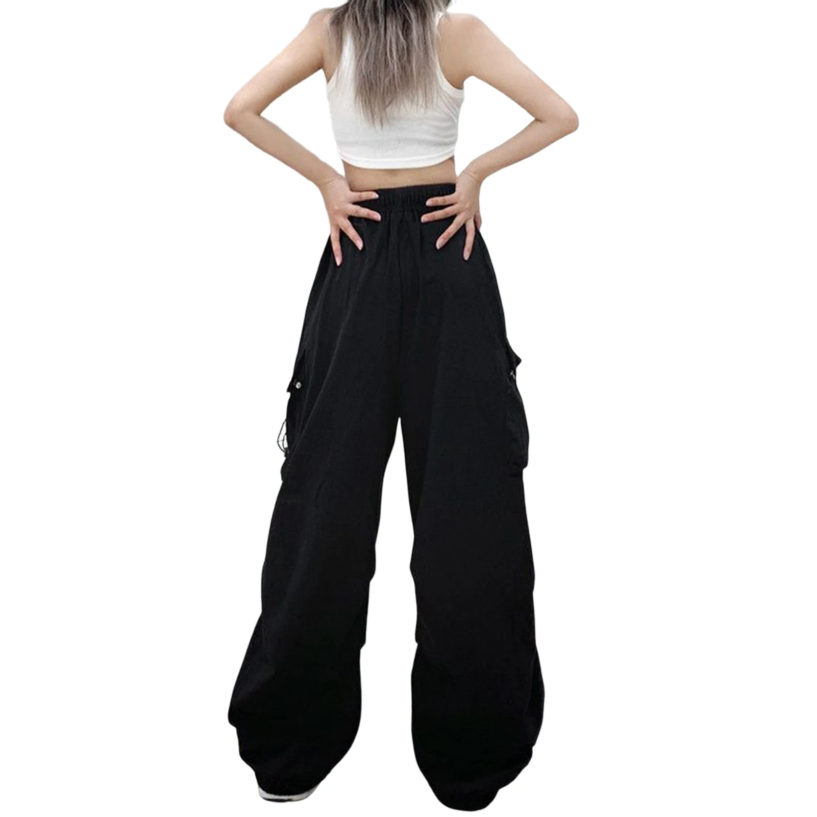 Women's Trendy Casual Pants Polyester Breathable Sports Casual Pants for Spring and Autumn Wear