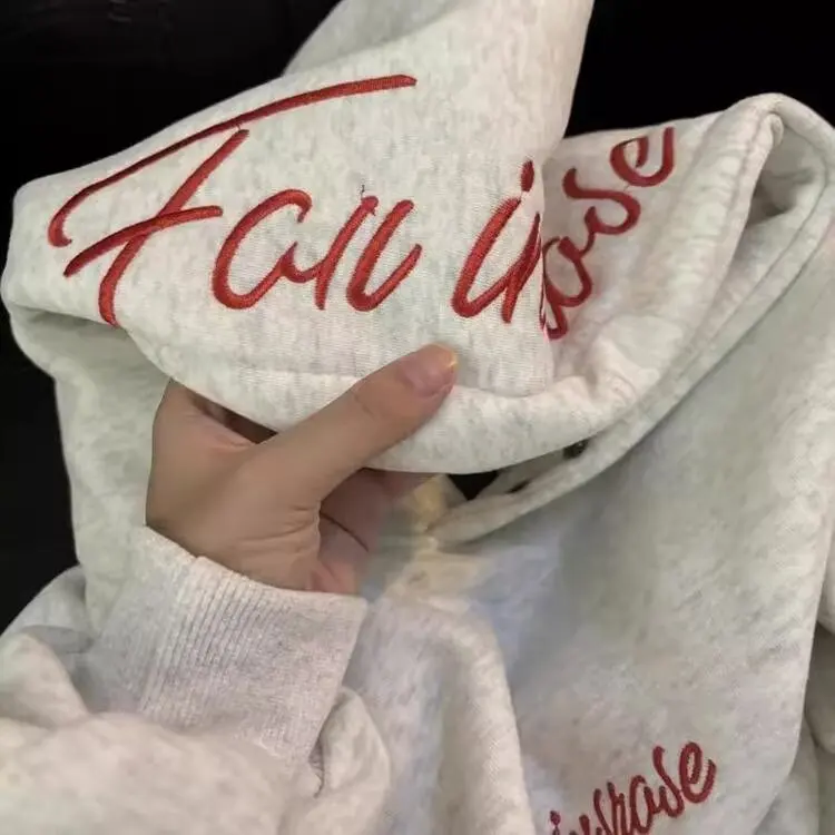 

Мужская толстовка оверсайз на осень-зиму, повседневная, удобная, из полиэфирного волокна