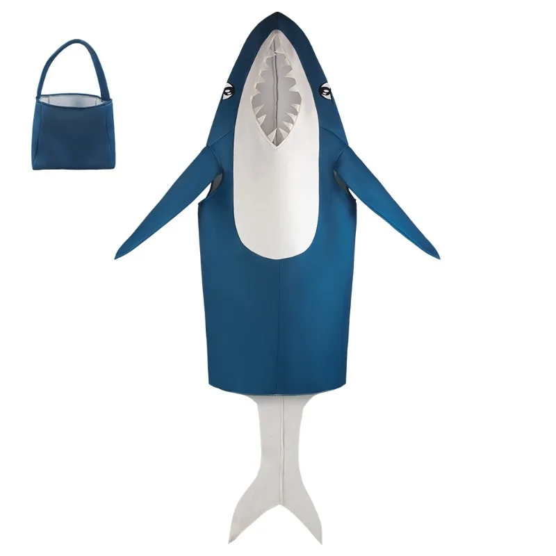

2025 Shark Mascot Cosplay Costume | Ocean Theme Full-Body Suit for Carnival Parties & Underwater Stage Performances