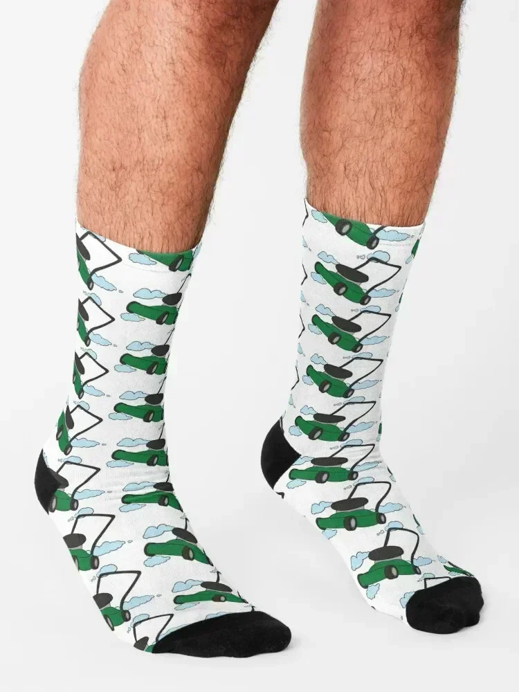 Lawn Mower In The Sky Socks hip hop cute moving stockings cotton Socks Male Women's