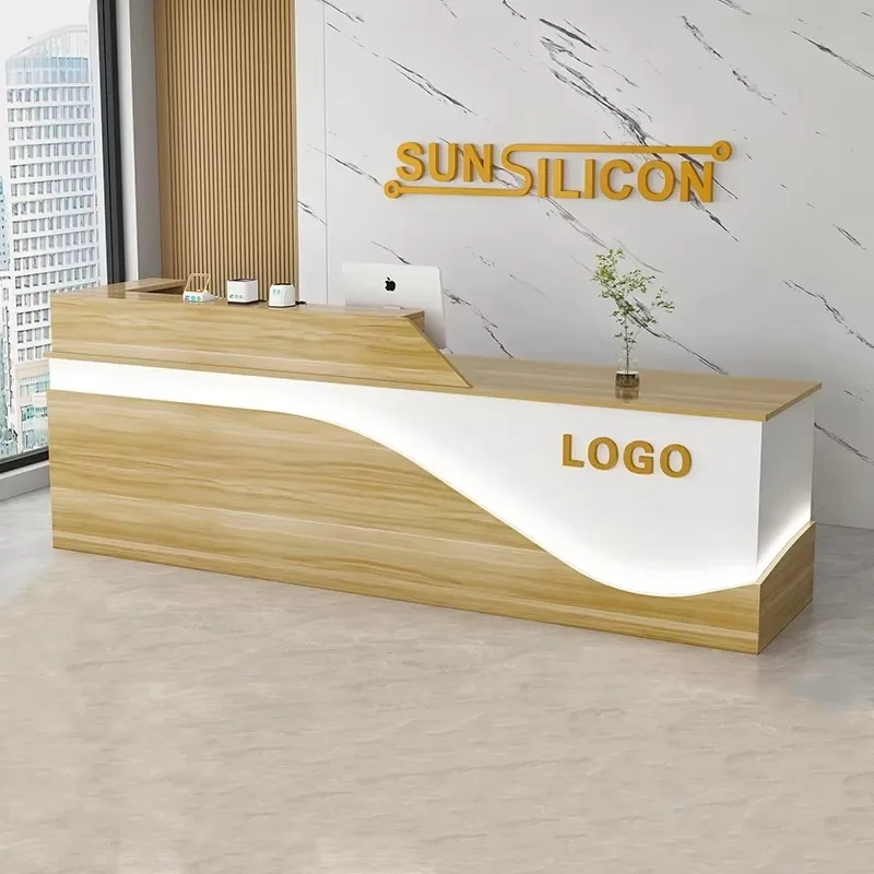 

Столы Офис Красота РетроСовременная стойка регистрации Дисплей Стойки регистрации Роскошный салон Mostrador Negocio Коммерческая мебель