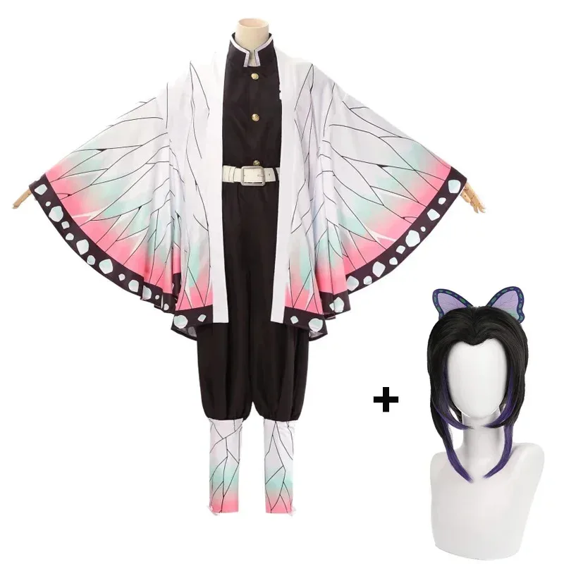 Demon Slayer Costume Clothes Kochou Shinobu Women Cosplay Uniform Janpanese Style Halloween Anime Characters Outfit