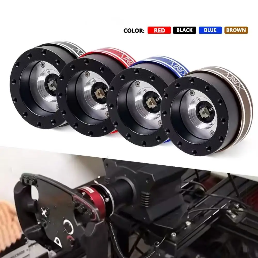 MUGE-6 Hole Racing Simulator Game Steering Wheel Quick Release Hub Adapter 70MM/74M For MOZA Simagic M10 A/Mini Euro Truck QR040