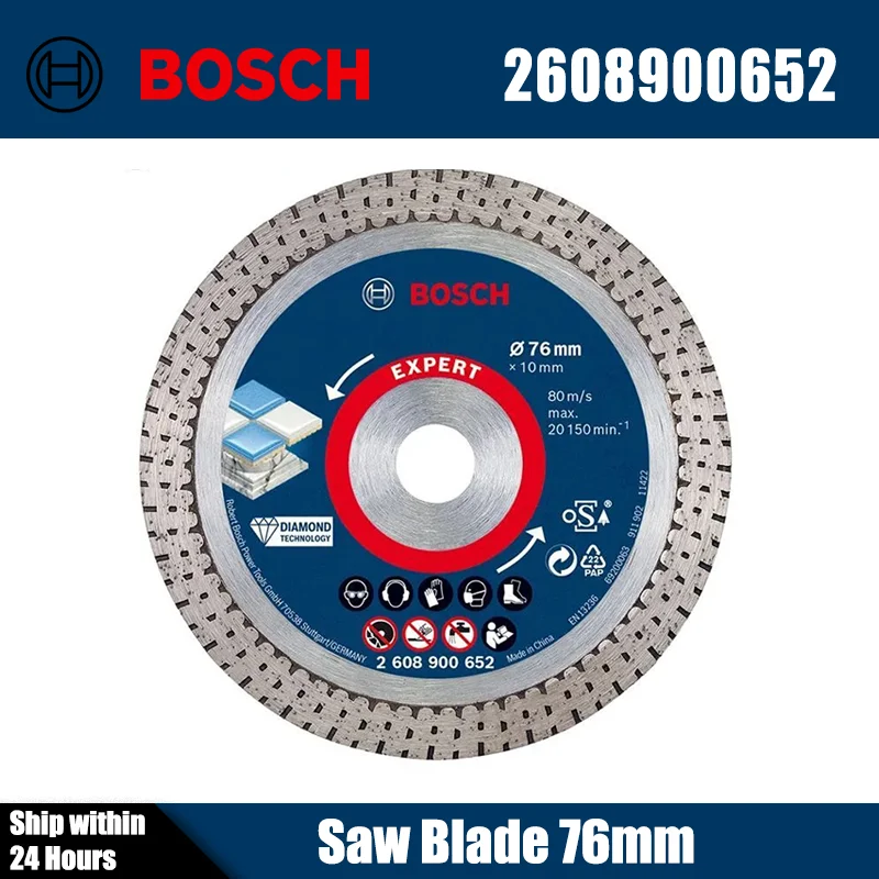 Bosch 2608900652 1x Expert 76 mm Diamond Cutting Disc Ø 76 mm Angle Grinder Power Tool Accessories