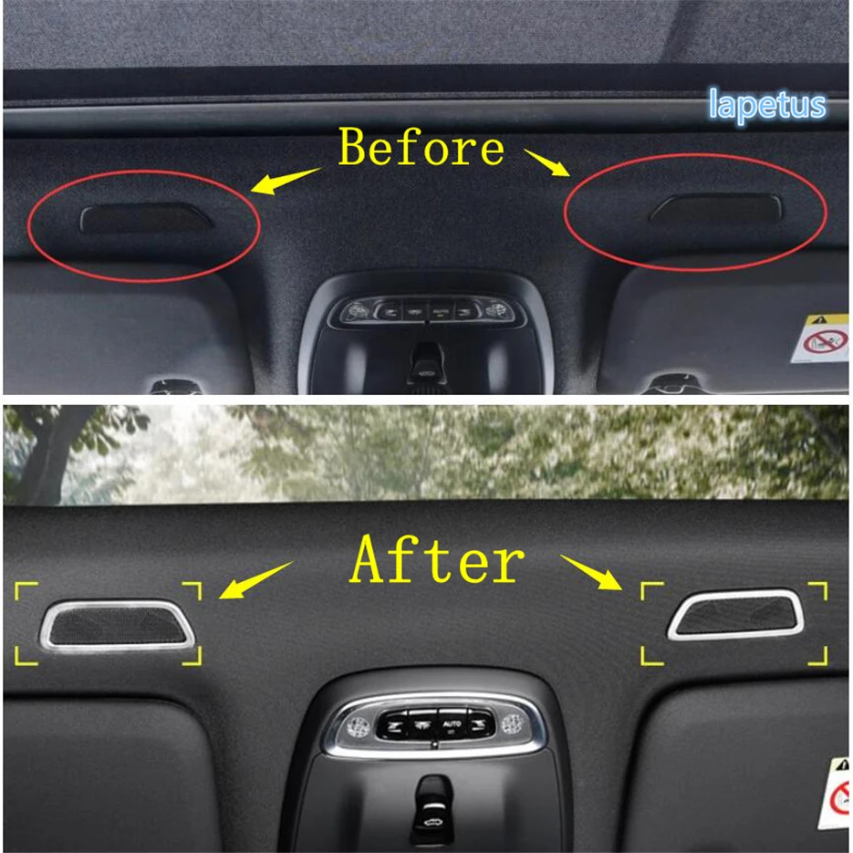 Stainless Steel Glove Storage Box Handle Door Midrange Speaker Tweeter Cover Trim Fit For VOLVO XC60 2018 - 2024 Car Accessories