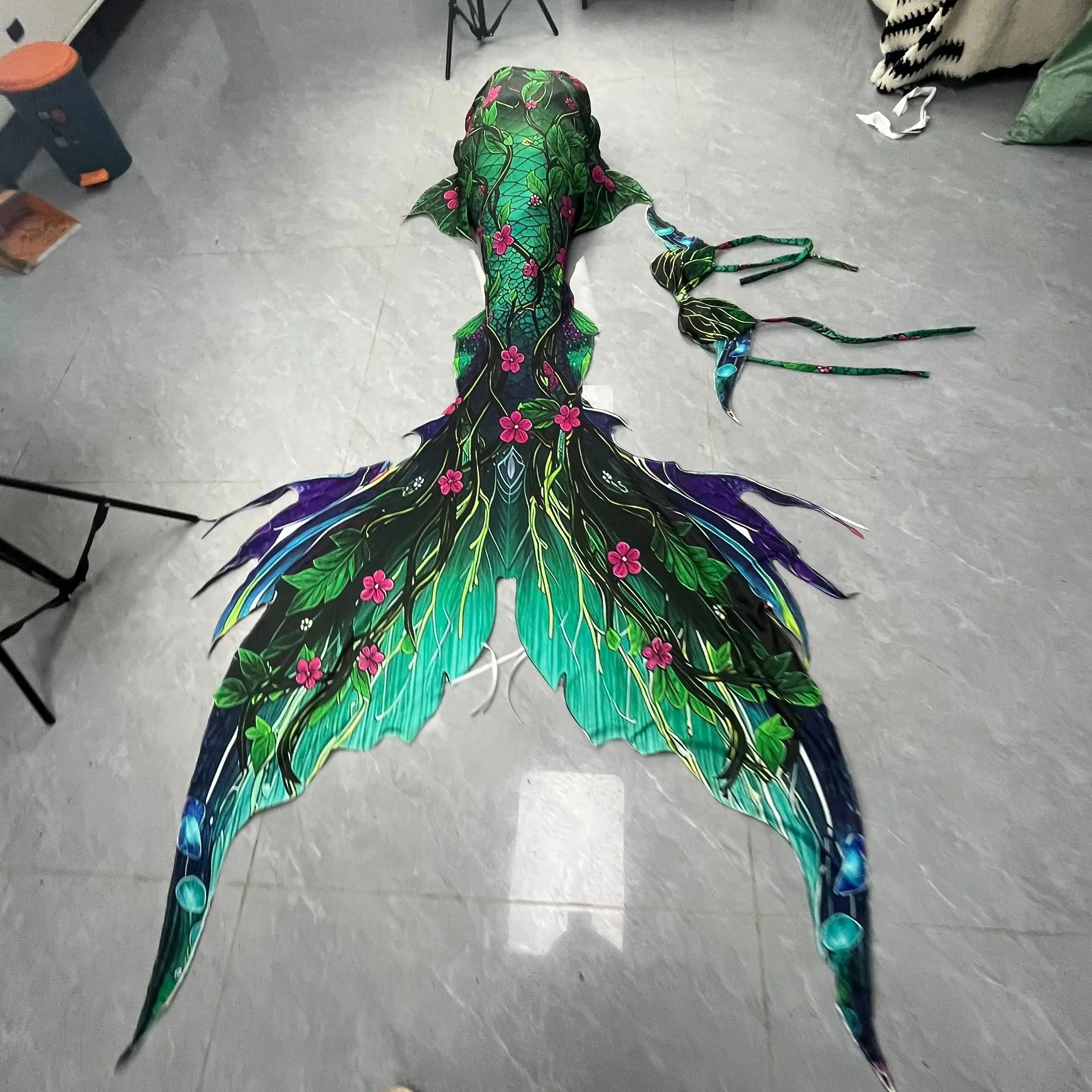 

Green Original Design Adult Mermaid Tail High-Quality Aquarium Underwater Shooting Costume