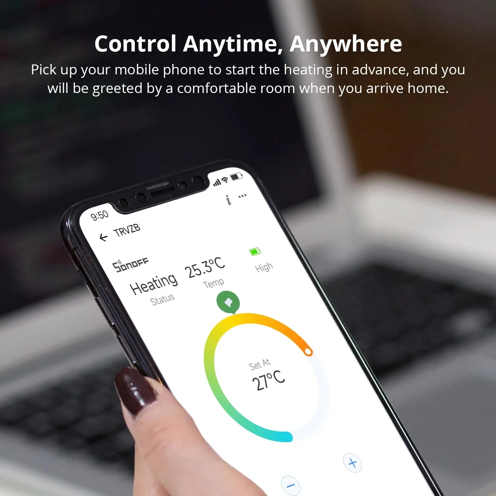 SONOFF Zigbee TRVZB Thermostatic Radiator Valve Smart Home eWeLink App Remote Control Works with SONOFF ZB Bridge-P/ ZBDongle-P