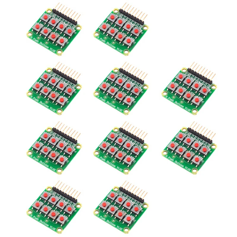 AVR PIC 모듈용 매트릭스 키보드 단추, 2X4 키패드, 4 X2 키패드, 8 푸시 버튼, V1.00 키보드, 신제품