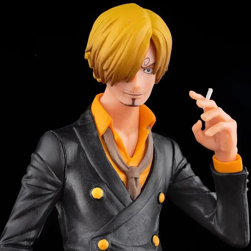 Bandai One Piece Vinsmoke Sanji Figur PVC Actionfiguren Sammlung Modell Spielzeug für Kinder Weihnachten Geburtstagsgeschenke 28 cm