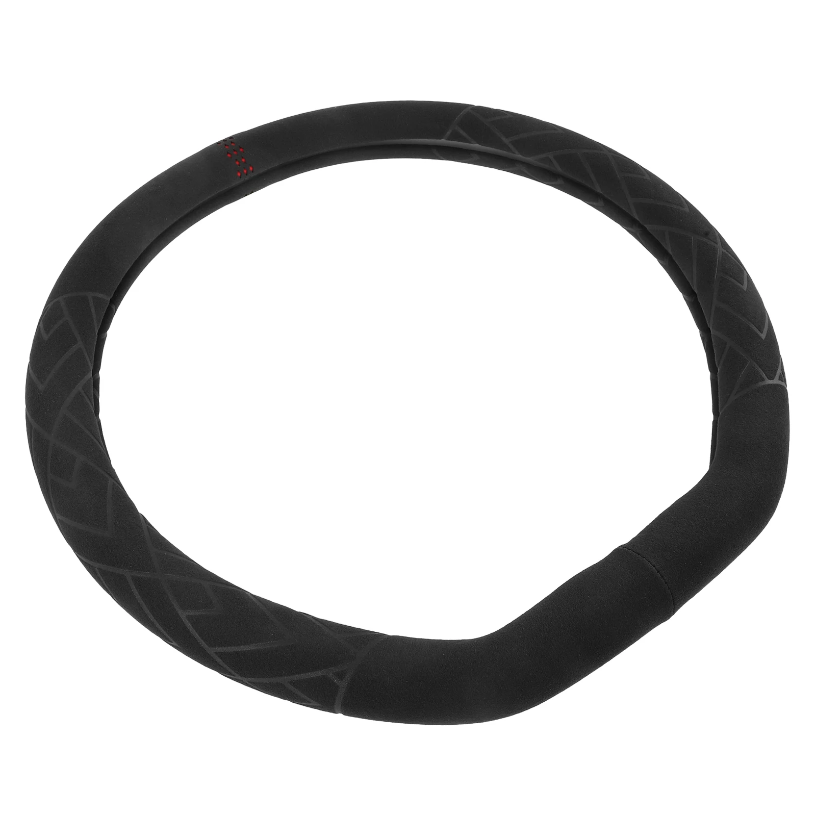 

Anti-Slip Car Steering Wheel 38Cm Fiber Sweat Absorbing Flip Design Machine Washable Decorative Auto Wheel Sleeve Cover For Men