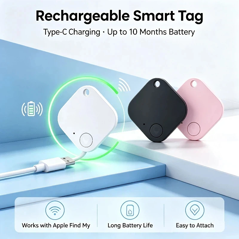 OnePlus Smart Tag Compatible with Apple USB-C Charging Bluetooth Tracker Anti-lost Locate Wallet Keys Finder Global Tracking