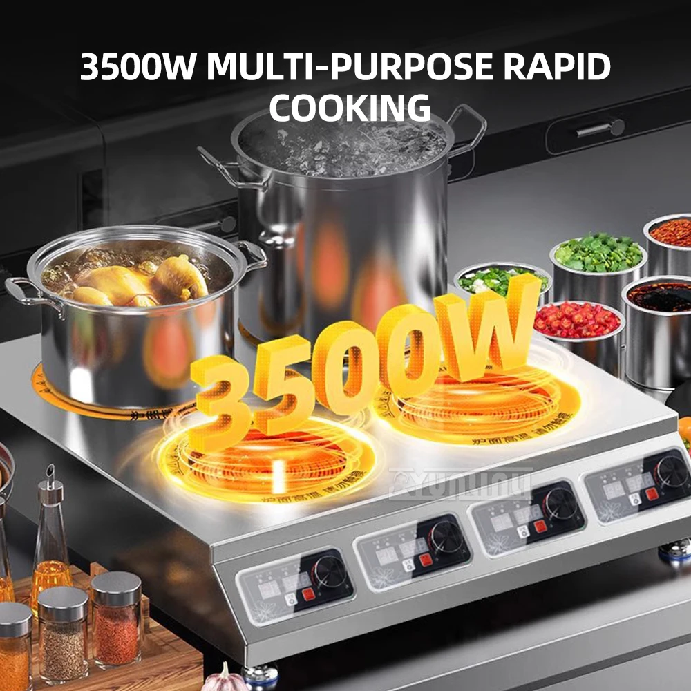 4구 전기 세라믹 스토브 상업용 사각 스토브 레스토랑 쿠첸키 주방기기 쿡탑