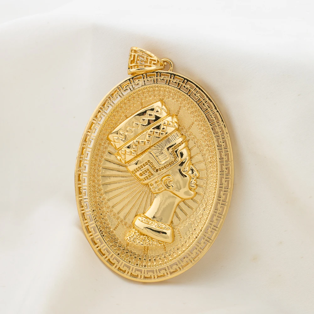 

Pharaoh Pendant without Chain Gold Color Copper Jewelry for Wedding Party Engagement Gift Wholesale Men Women Amulet Jewellry
