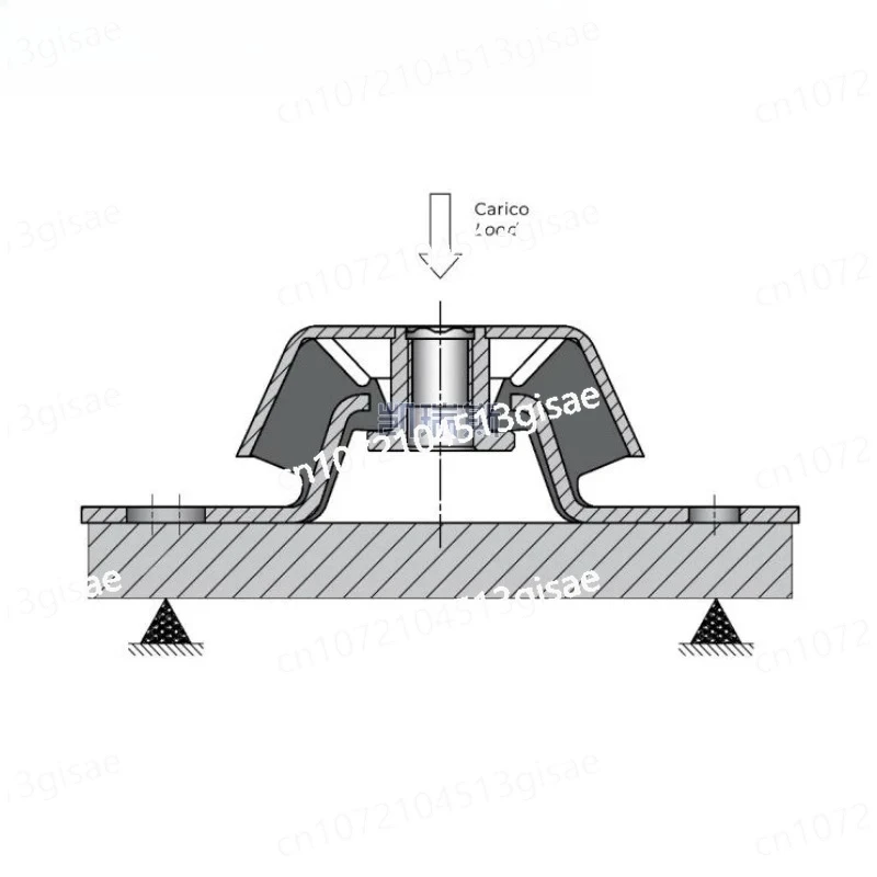 PC100PC140 yacht machinery marine PC182 motor shock absorber pad Metal rubber shock absorber generator set