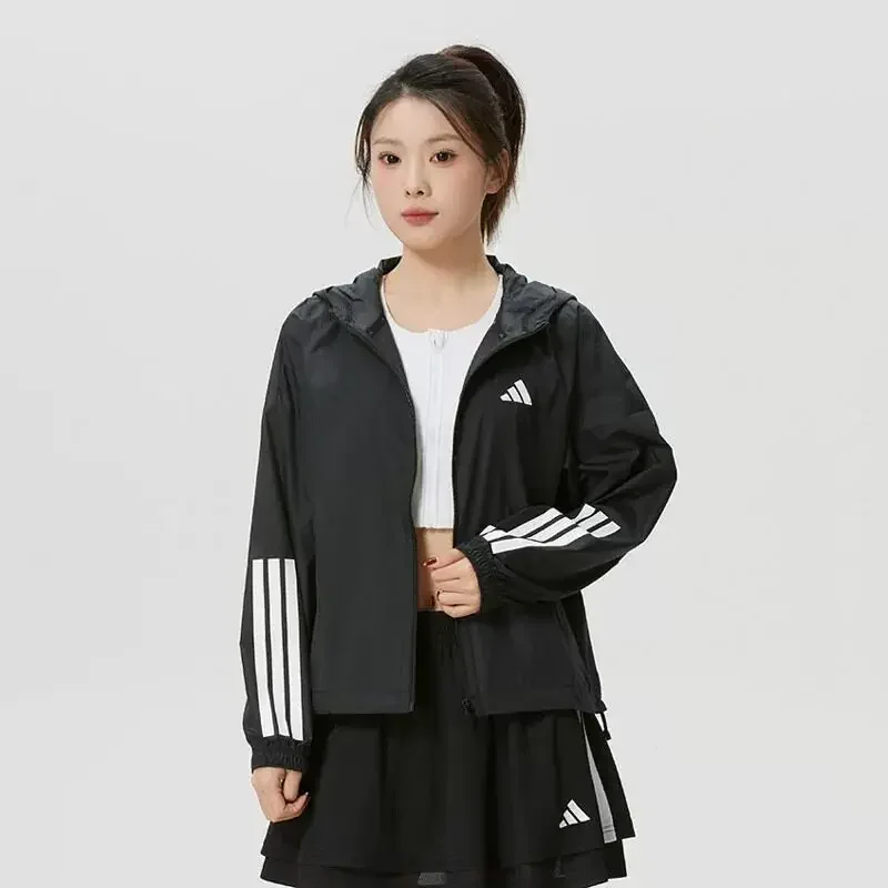 adidas Solid Plain Woven Wind Jacket Spring Minimal Clean Basic All Season Outer CoatJX1872 1PCS
