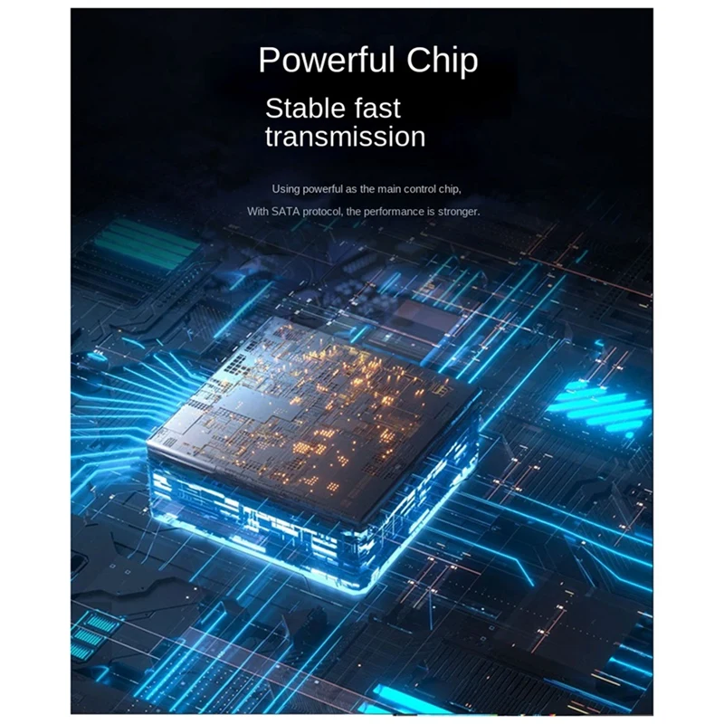 Scatola per disco rigido mobile USB3.0 SATA Nastro per notebook da 2,5 pollici Disco rigido esterno esterno per Windows/Mas Os/Linux Nero Facile da usare