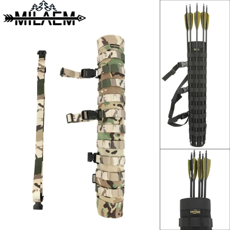 

New Tactical Waterproof Nylon Arrow Quiver Backpack/Shoulder Arrow Bag for Outdoor Recurve/Compound Bow Archery Hunting Shooting