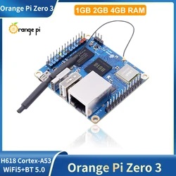 Orange Pi Zero 3 1GB 2GB 4GB RAM Allwinner H618 64-bit USB2.0 Dual Band WiFi5+BT 5.0 Gigabit LAN Port Single Board