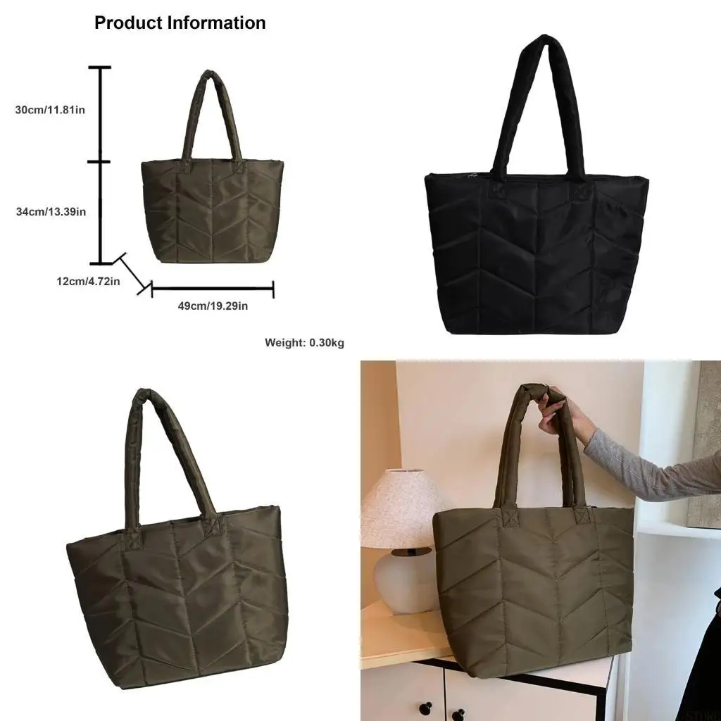 

X90d модная стеганая сумка подмышки с большим нейлоновой сумочкой для женщин для моды