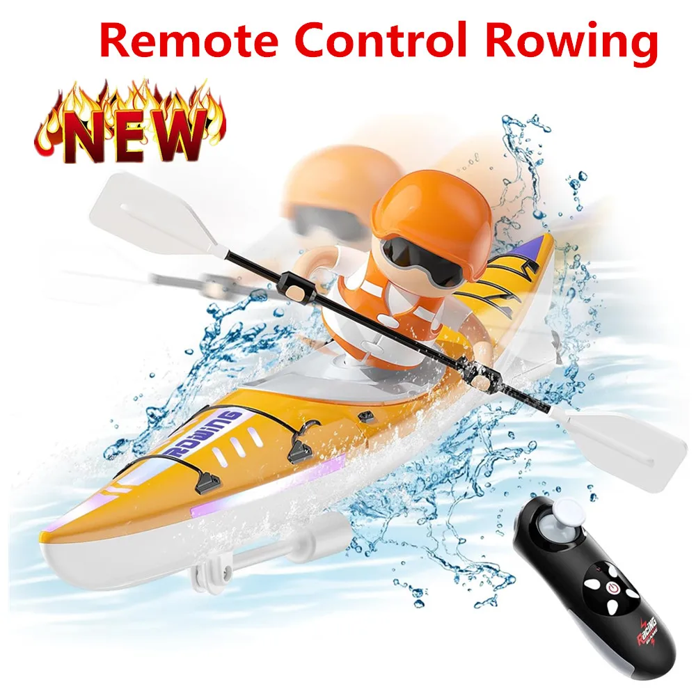 Remote Control Rowing kayak Competitive Waterproof Rowing  Driving Balanced Water Toys Boat For Pool And Lakes ﻿