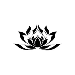 Hot Selling Blooming Lotus Modelling Art Silhouette Personality CarLaptop Stickers PVC Fashion Auto Window Bumper Quality Decal