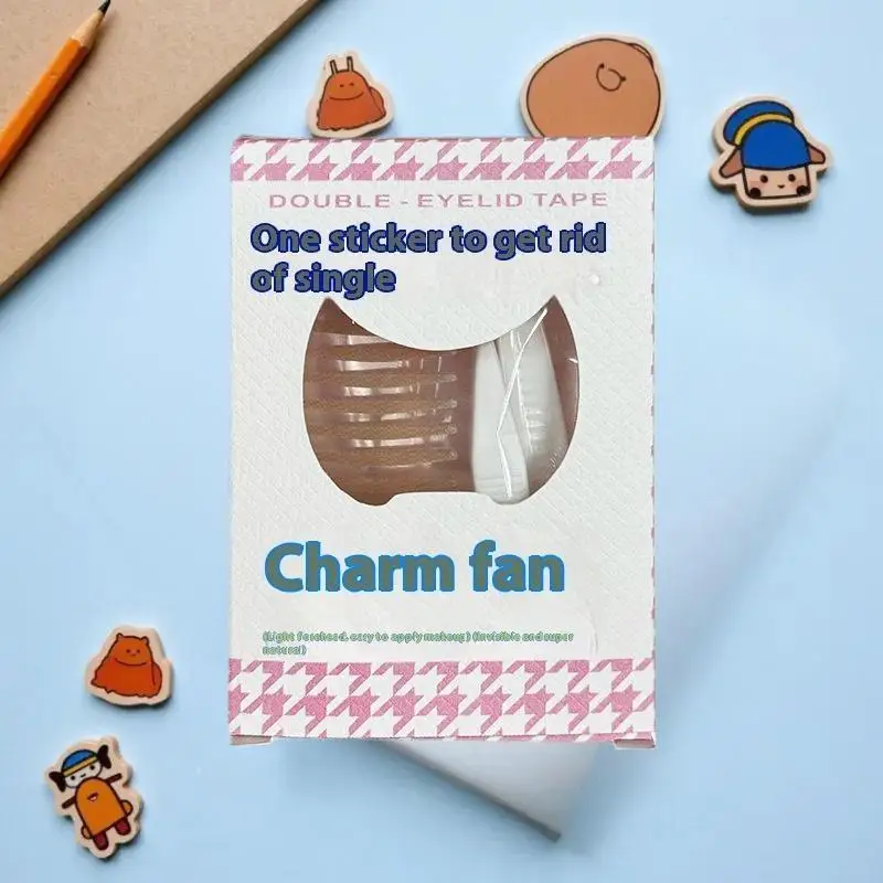 90 ลายLiftแถบเครื่องมือแต่งหน้าความงามเทปตาสองชั้นลูกไม้ตาข่ายสติกเกอร์ตาที่มองไม่เห็นสติกเกอร์ตาSelf-Adhesive Fiber