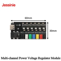 Multi Channel Way Power Supply Module Voltage Regulator Board AMS1117-1.2V/1.5V/1.8V/2.5V/3.3V/5.0V 800mA Type-C Socket
