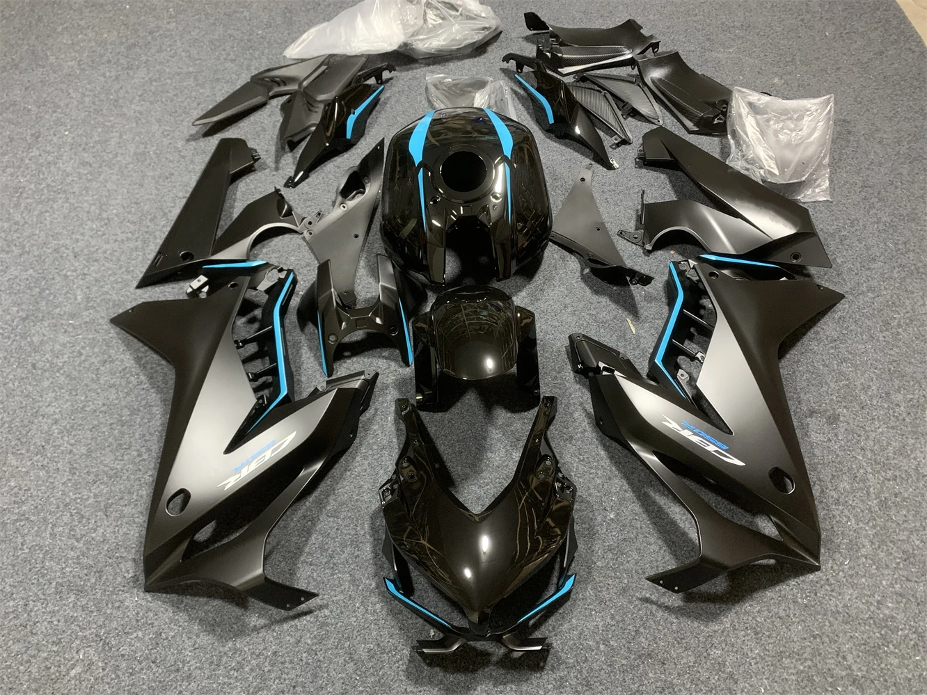 New ABS Fairings Kit Fit For HONDA CBR650R 650R 650 2019 2020 2021 2022 19 20 21 22 23 Bodywork Set Custom black+ Tank Cover