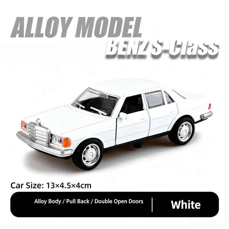 1:36 Scale Retro Classic Car Alloy Car Model Set, 3 Colors Alloy Die-Casting Small Car, Can Open the Door, Return Function, Desk view 4