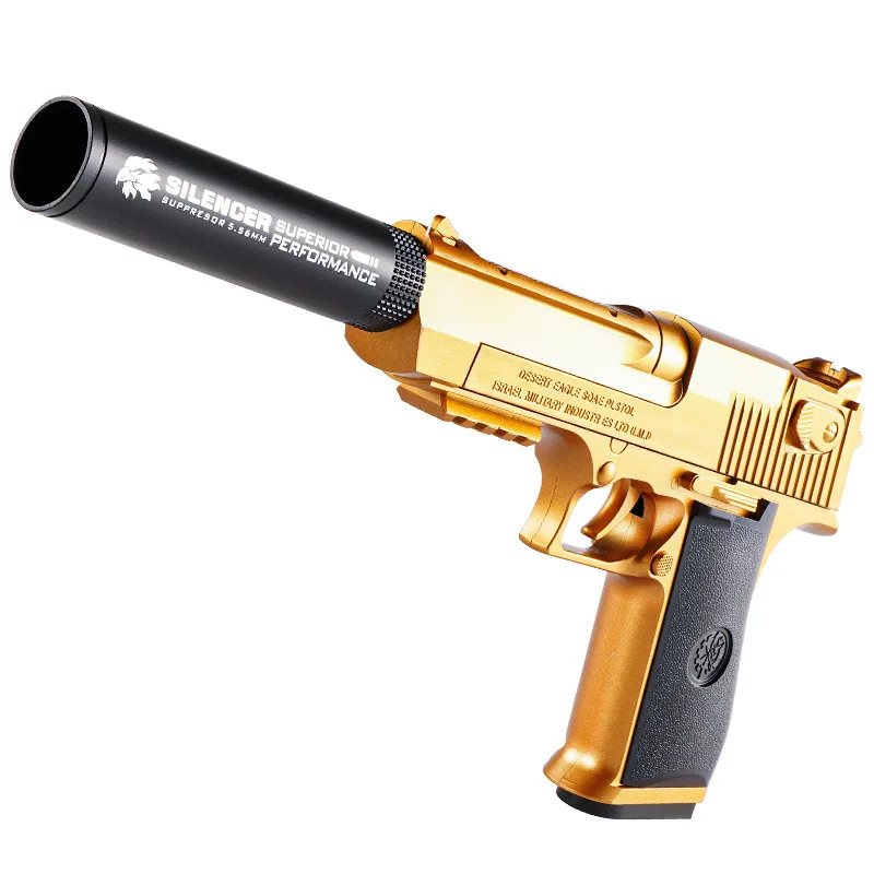 Soft Bullet Shell Ejection Desert Eagle Toy Gun Airsoft Pistol Foam Launcher CS Shooting Games  Weapons for Kids Boys Gift