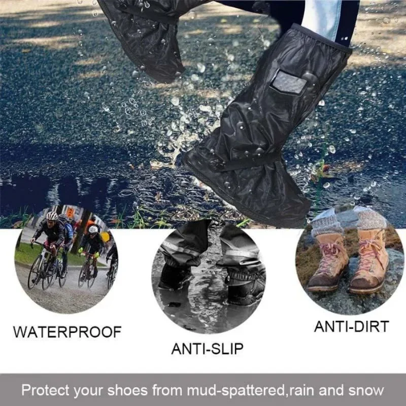 Waterproof Boot Covers thickened ​wear-resistant foot ​cover outside ​wear water All-Round Long Waterproof Boot Cover