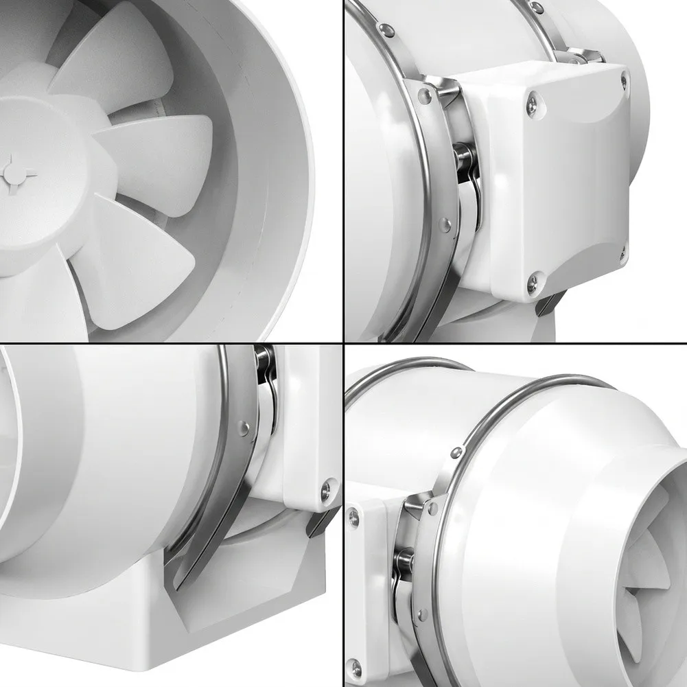 3 Inch For Exhaust Duct for Fan Use in For Kitchen Bathroom PVC Material Dual Wiring Switch Ventilation Solution