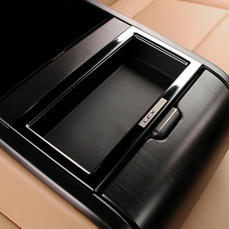 Car Rear Armrest Storage Box Panel Decoration Cover Interior Protection Sticker Accessories For Lexus ES 200 250 300h 2018-2024