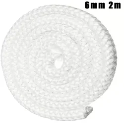 6/8/10/12mm Stove Fireplace Cord Fire Sealing Rope Fire Resistance Stove Seal Gasket 2m Fiberglass High Temperature Sealing Rope