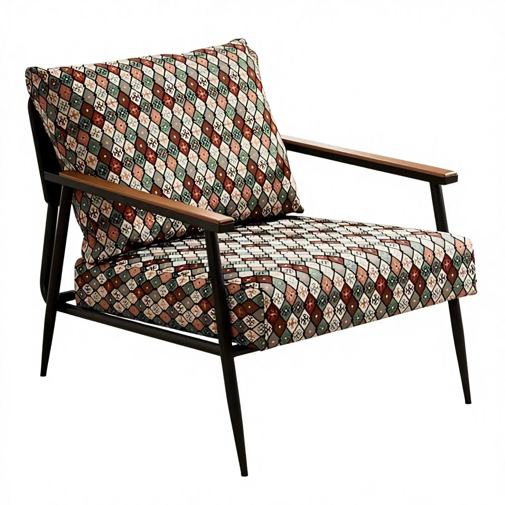 #Modern Minimalist Wooden Living Room Chair Eco-Friendly Fabric Memory Foam for Home Office Outdoor Use General Home Furniture