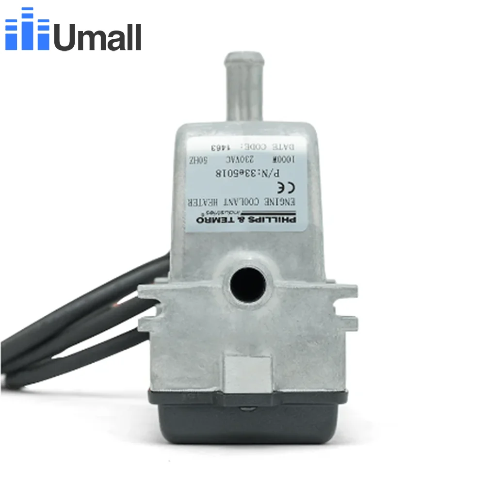 

Diesel Engine Coolant Water Heater AC 120V 230V/240V Phillips & Temro Zerostart 1000W Self-circulation Preheating Water Heaters