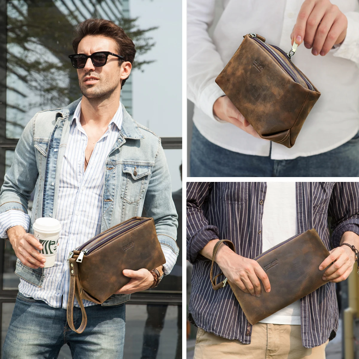 Bolsa de Pulso Masculina em Co - Travel Organizer Men avaliação e preço