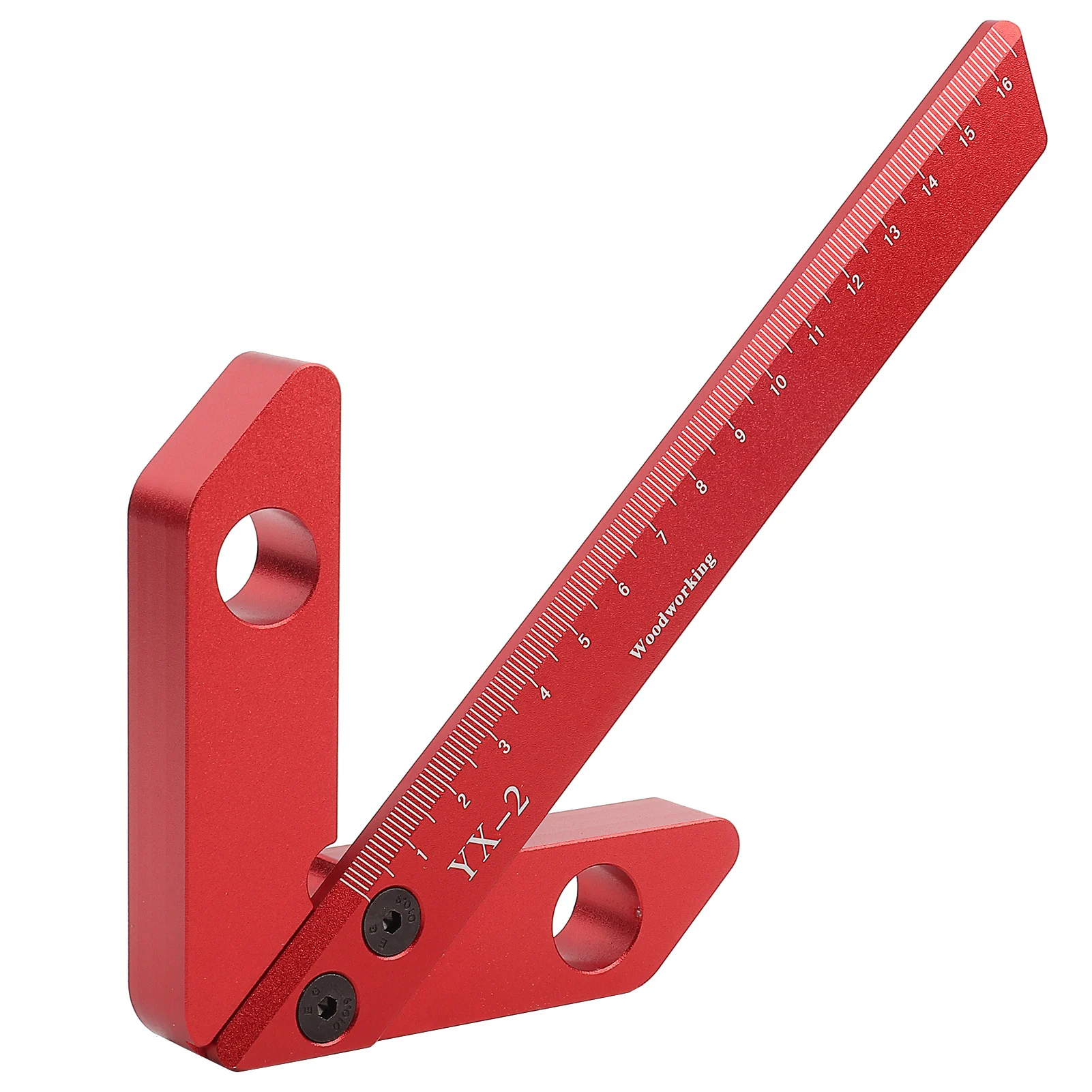

45/90 Degrees Carpenter Right Angle Line Gauge Round Heart Ruler