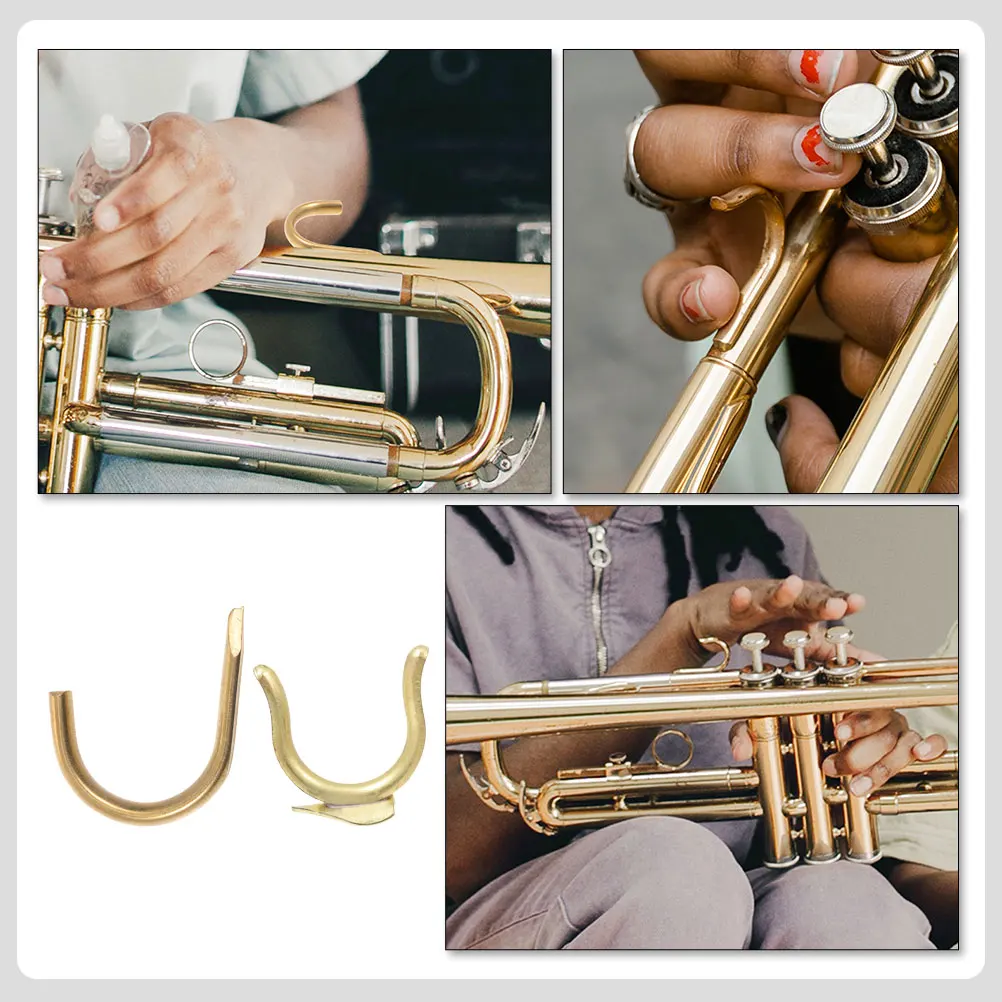 

1 Set Trumpet B Flat Back Replacement Brass Durable Small Lightweight Professional Trumpet Parts Accessory Golden